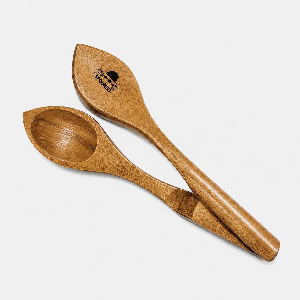 Wooden Musical Spoons  Hand Percussion  Appalachian Folk Instrument (Brown)