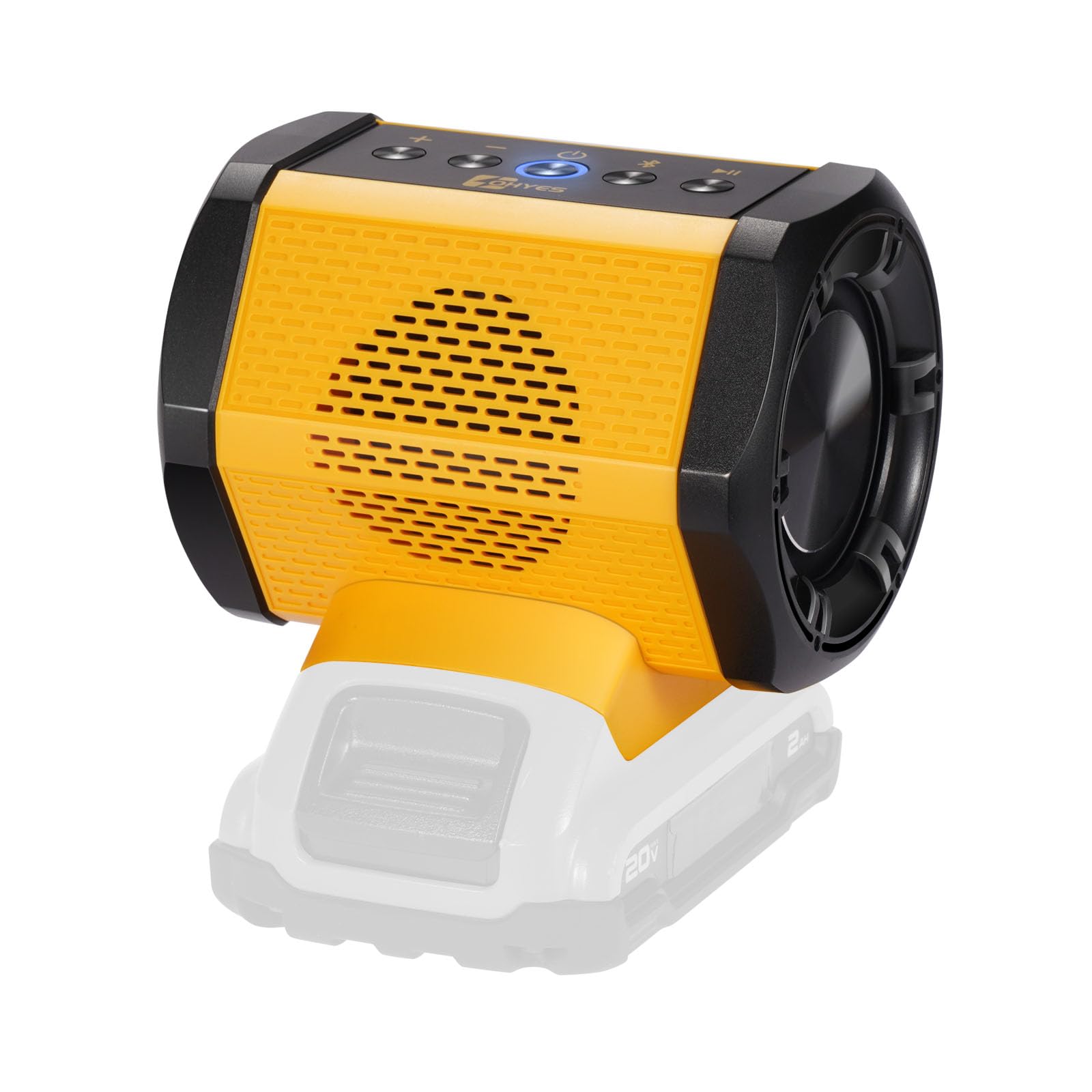Bluetooth Speaker Fit For Dewalt 20V Max Battery With Usb A/C Charging For Jobsite Camping & Parties(Battery Not Included)