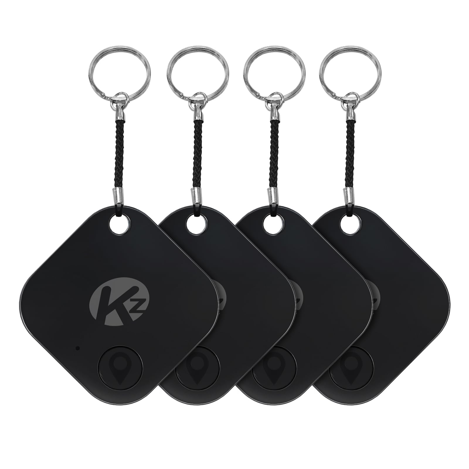 Kzo Bluetooth Air Tracker Tag 4 Pack, Ios And Android Compatible, Find Nearby, Phone Finder, Loud Ring, Replaceable Battery, Sui