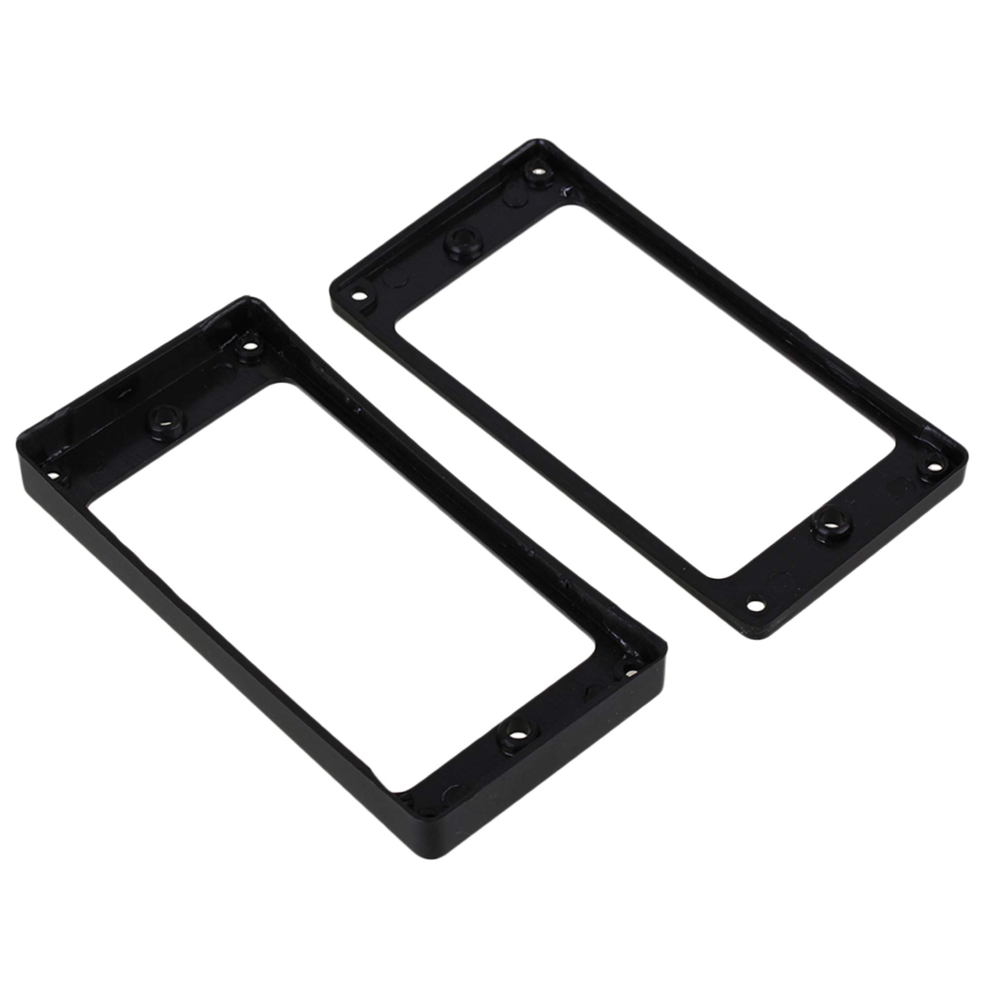 Lovermusic 92X46Mm Black Abs Electric Guitar Humbucker Pickup Mounting Rings Frames Bottom Pack Of 2
