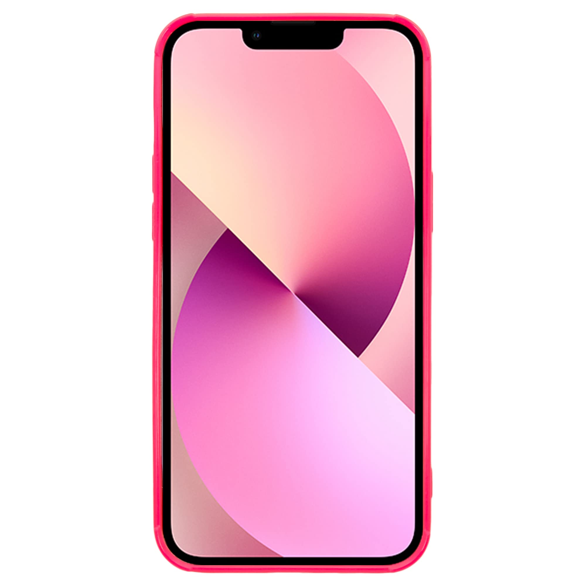 Dmaos Iphone 13 Case For Women, 3D Pop Bubble Heart Kawaii Gel Cover, Cute Girly For Iphone13 6.1 Inch - Hot Pink