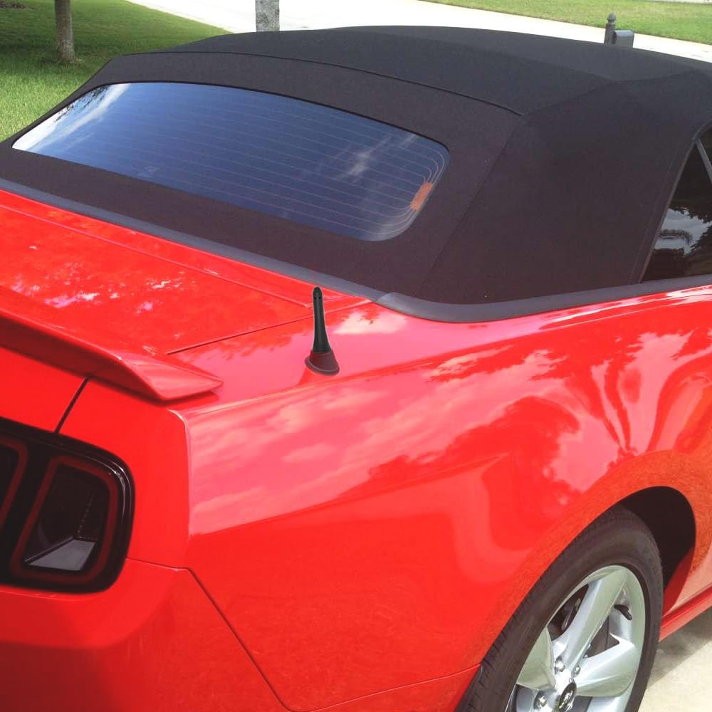 Vofono Stubby Antenna For 2015 2024 Ford Mustang Convertible, Car Ford Mustang Accessories, 3 Inch Short Replacement Ford Mustang Billet Antenna Mast Designed For Optimized Fm Am Radio Reception