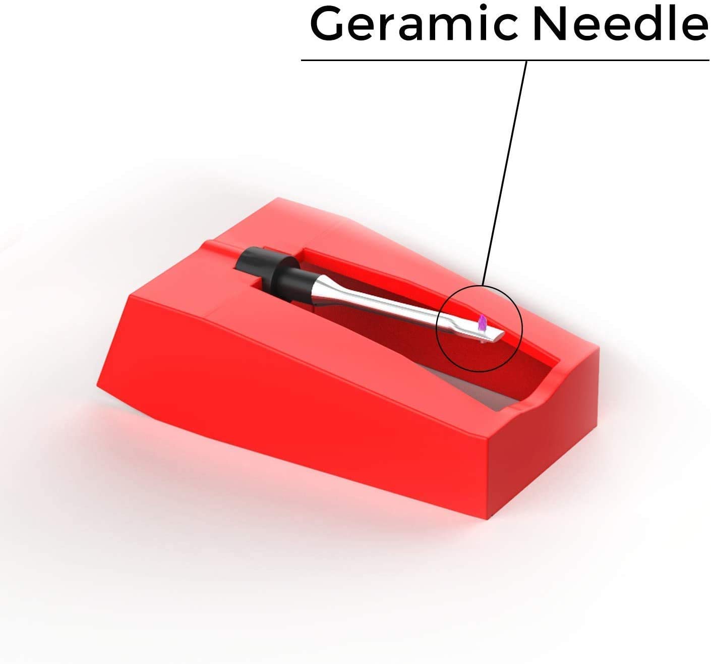 4 Pack Record Player Needle, Diamond Replacement Stylus Needle For Vinyl Record Player Ion Jensen Crosley Victrola Sylvania Turn