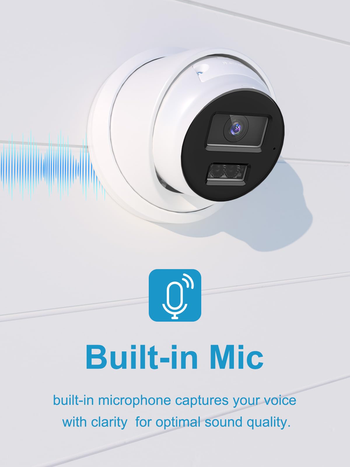 Anpviz 4K Poe Ip Camera Outdoor, 8Mp Smart Dual Light Turret Camera, Human/Vehicle Detection, 2.8Mm Lens, Hybrid Color Night Vis