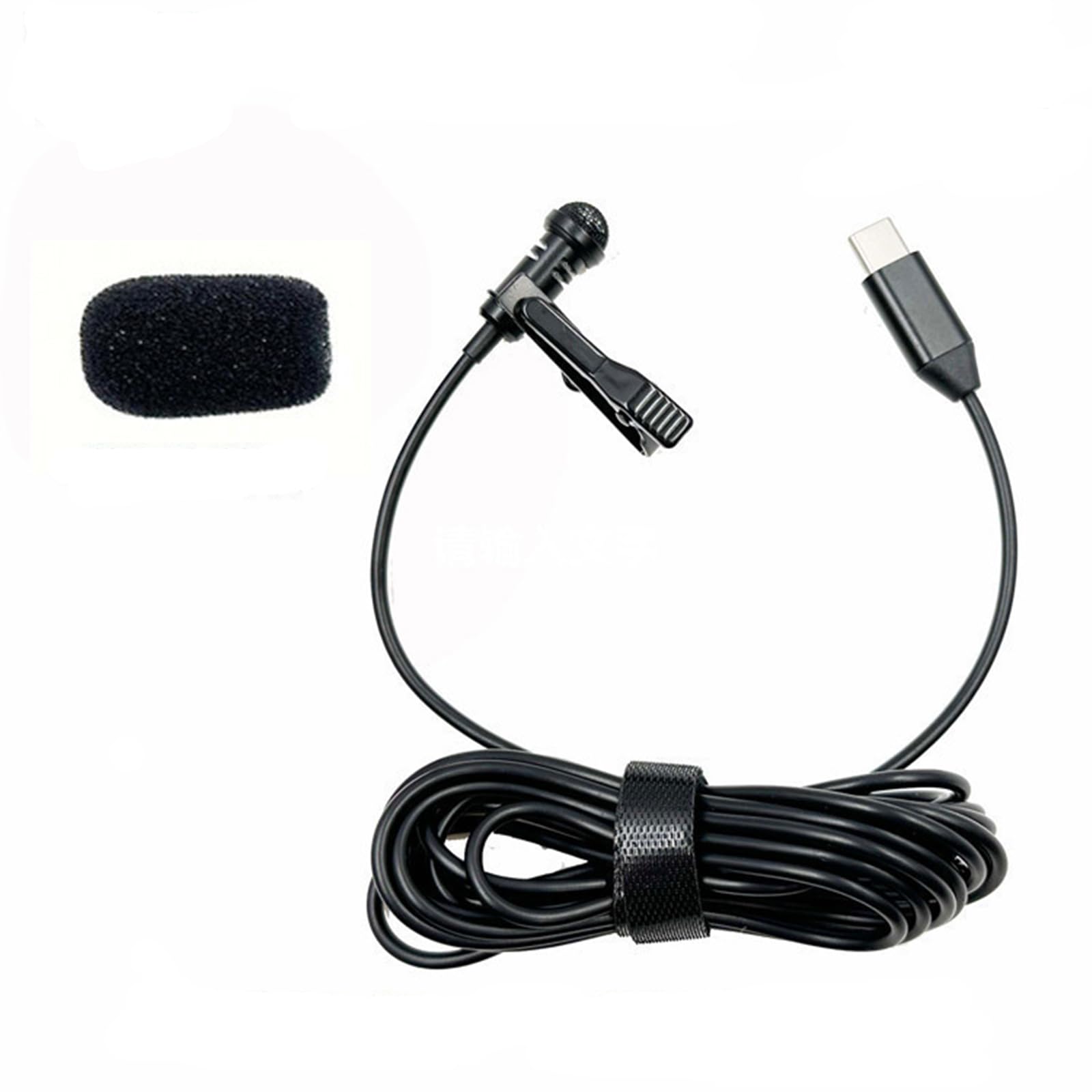 Newth Lavalier Microphone Usb C Lapel Clip On Mic For Iphone 15/15 Pro /15 Pro Max Condenser Mic Phone Audio Video Recording Lav