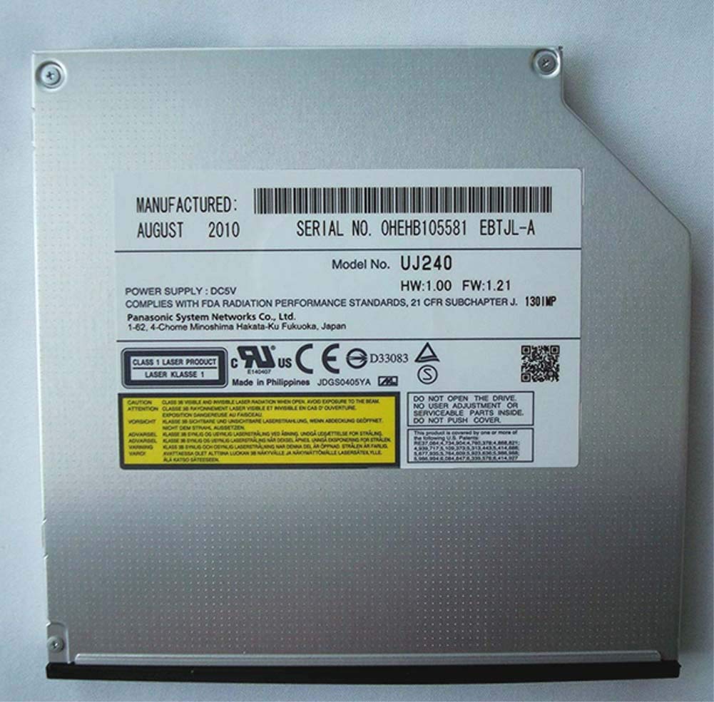 Panasonic Uj240 6X Blu Ray Burner Bd Re/8X Dvdrw Dl Sata Drive (Black)