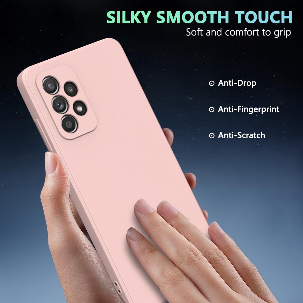 Wogroo For Samsung Galaxy A53 5G Case Pink, Scratch Resistant With Soft Touch, Slim Thin Phone Cover For Samsung Galaxy A53 5G