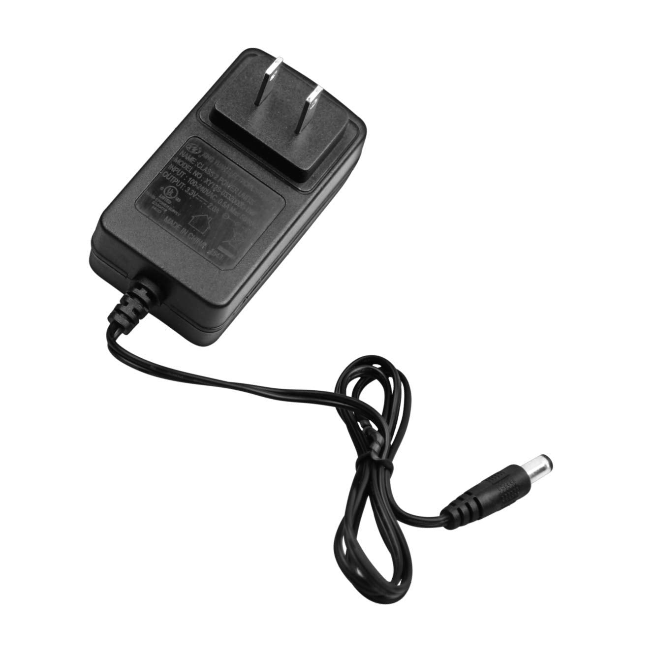 Demasled   Power Supply Dc 3.3V 2A 6.6W Plug Type A: (Id 2.1Mm | Od 5.5Mm). For Led Lights Strips, Breadboards, Toys, Blink Came