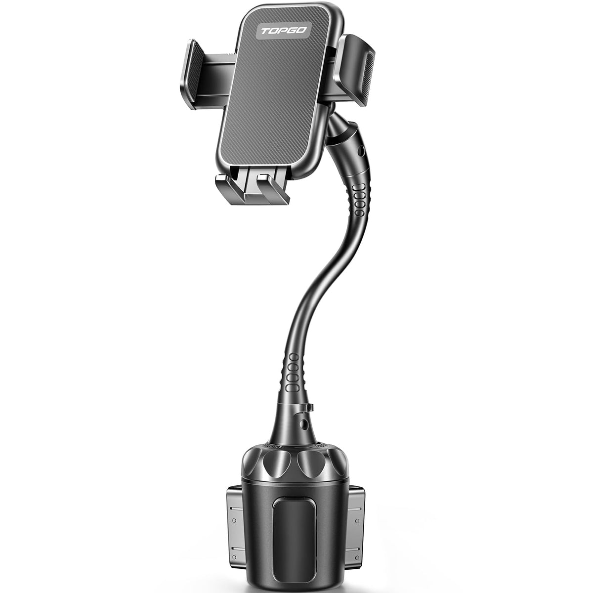 Topgo [Upgraded Cup Holder Phone Holder For Car, Phone Mount Universal Adjustable Gooseneck Cup Holder Cradle Car Mount For Cell