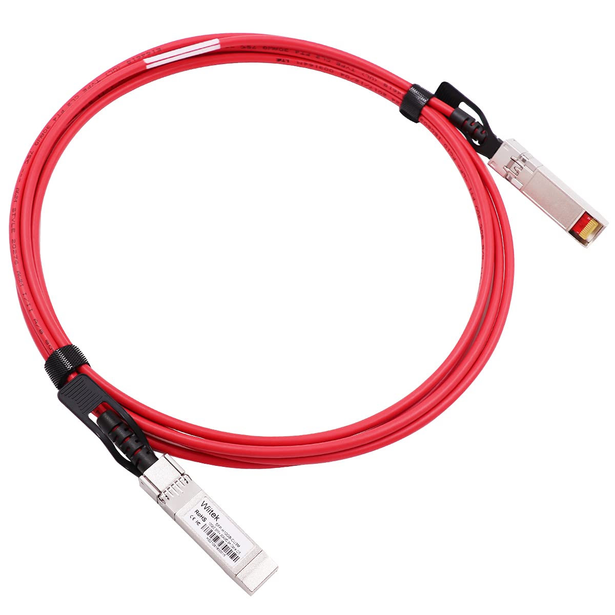 [Red Colored] 3M 10G Sfp+ Dac Twinax Cable, 10Gbase Cu Sfp+ Passive Copper Cable, Compatible For Cisco Sfp H10Gb Cu3M, Ubiquiti,
