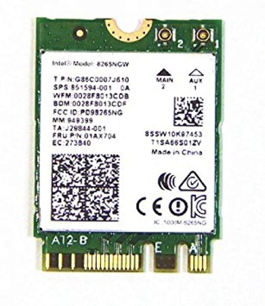 Intel Dual Band Wireless Ac 8265 W/Bluetooth 8265.Ngwmg