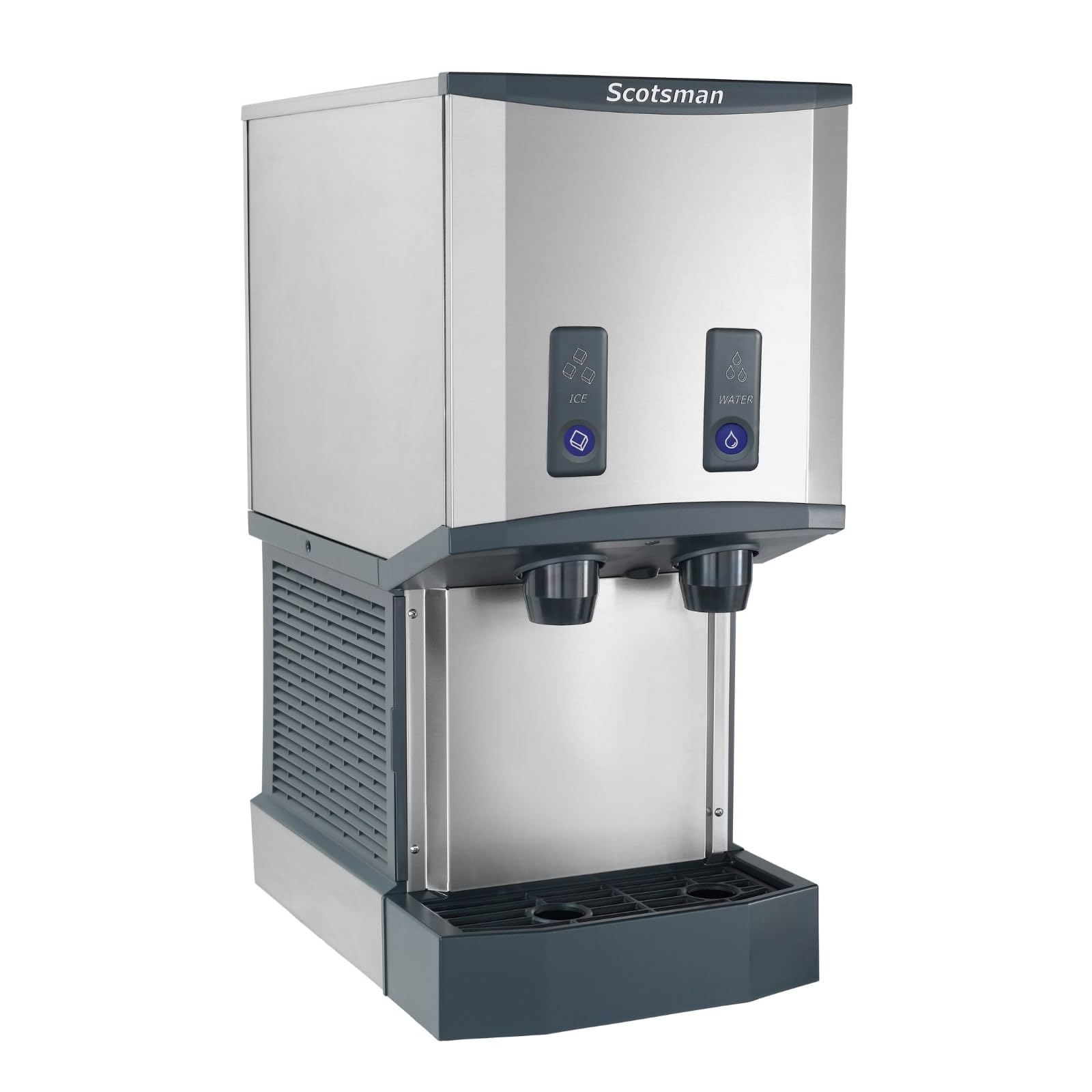 Scotsman HID312AB-1 Meridian Push-Button Countertop Nugget Ice & Water Dispenser, Air Cooled - Up to 260 lb. Production, 12 lb.