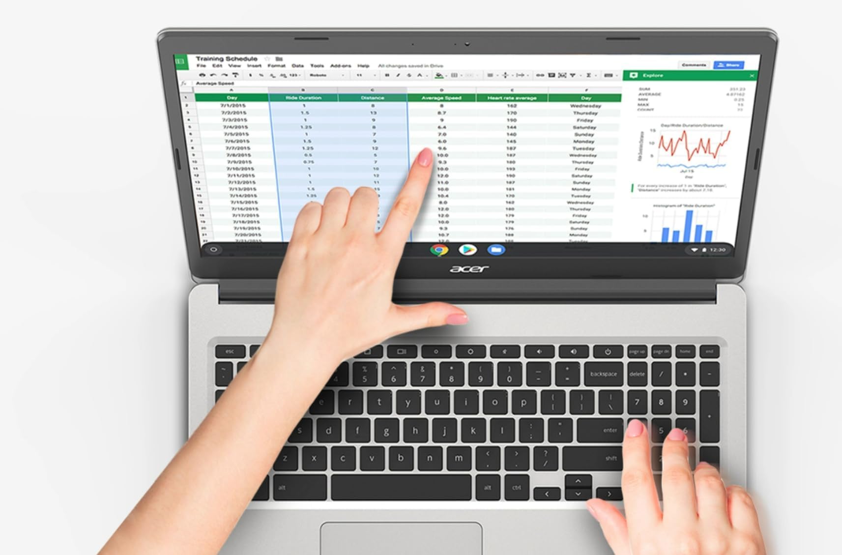 Acer Chromebook 315,15.6'' Hd Display Laptop,Intel Celeron N4020(2.8Ghz), 4Gb Lpddr4 Ram, 64Gb Emmc Ssd, Chrome Os, Silver, With