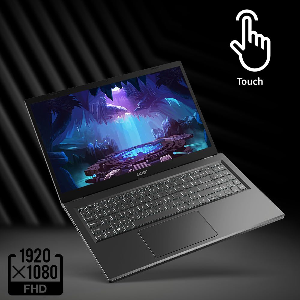 Acer Aspire 5 15 Slim Laptop | 15.6'' Fhd Ips Touch 1920 X 1080 | Intel Core I7 1355U | Intel Iris Xe Graphics | 16Gb Lpddr5 | 5