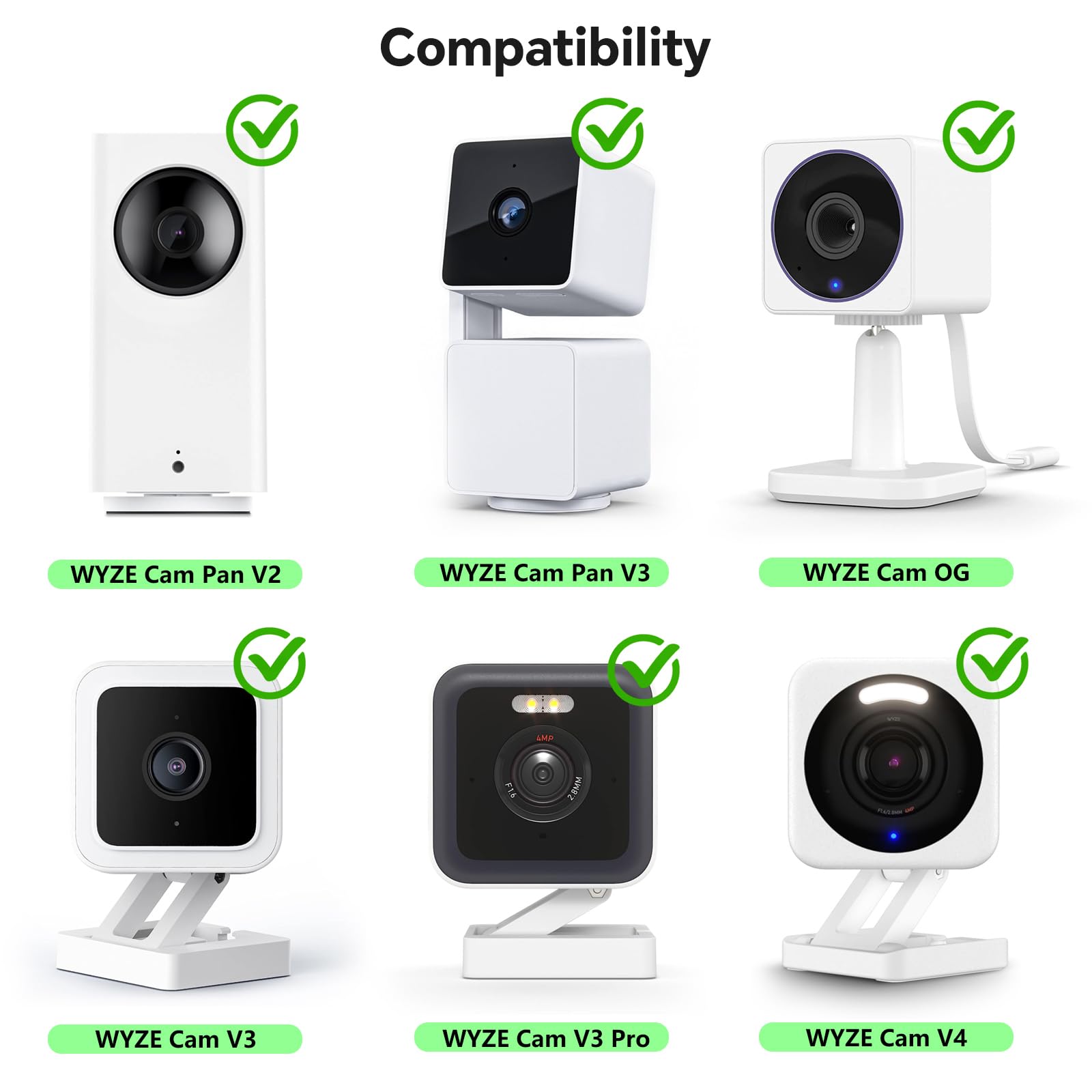 25Ft Outdoor Power Adapter For Wyze Cam V4, Wyze Cam Og/V3/V3 Pro, L Shape Micro Usb Extension Cable For Wyze Cam Pan V3, Replac