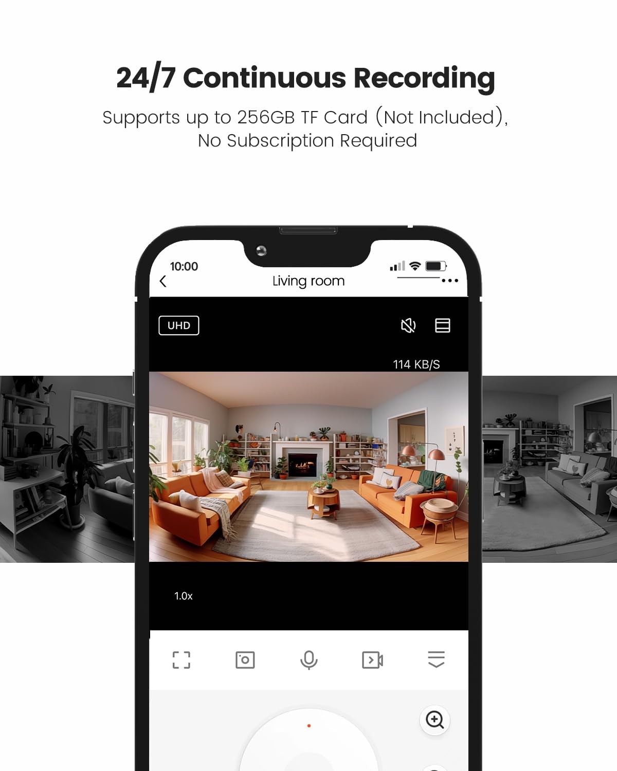 Treatlife 5Mp Ultra Hd 2.4G/5G Smart Security Camera For Baby Monitor, Dog Camera W/Motion Detection/Ai Tracking, 2 Way Audio, N