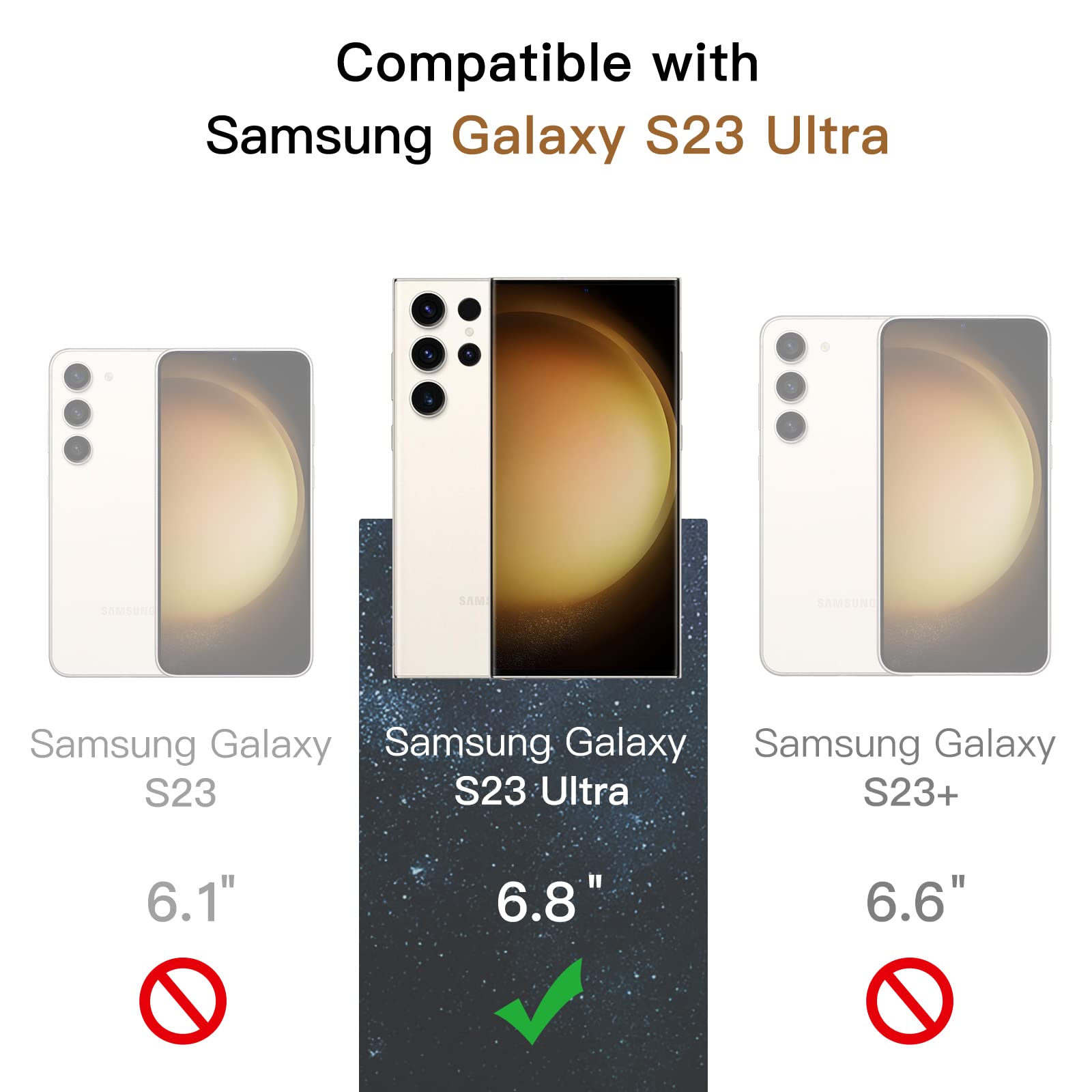 Jetech Screen Protector For Samsung Galaxy S23 Ultra 5G 6.8 Inch With Camera Lens Protector, Flexible Tpu Film, Fingerprint Id C