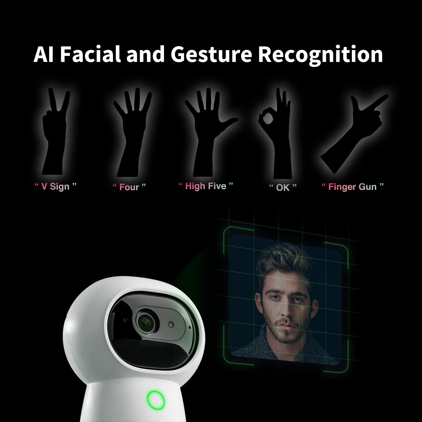 Aqara 2K Security Indoor Camera Hub G3, Ai Facial And Gesture Recognition, Infrared Remote Control, 360 Viewing Angle Via Pan An
