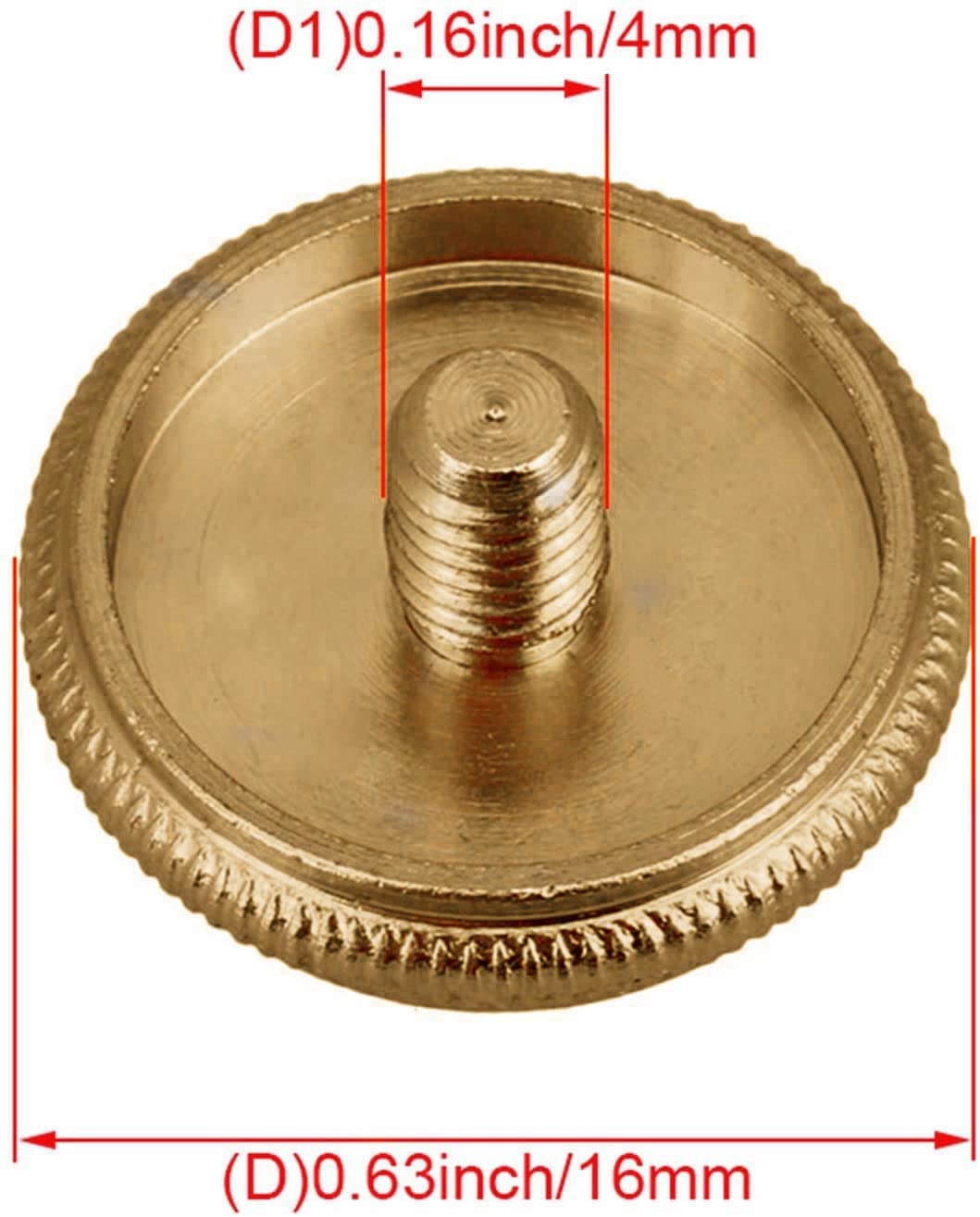 Jiayouy Gold Dark Blue Shell Inlay Trumpet Finger Buttons For Trumpet Accessory Replacement 3 Pcs