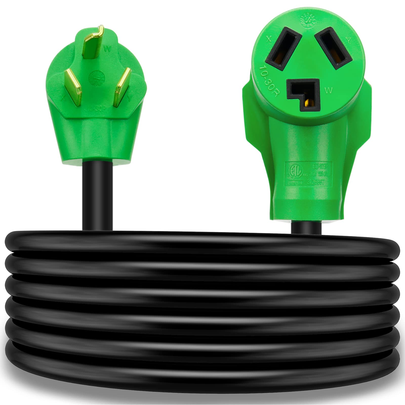 3 Prong Dryer Extension Cord, Gerguirry 15 Feet Extension Cord, 30 Amp Nema 10 30P To 10 30R Extension Dryer Cord, Use For Dryer