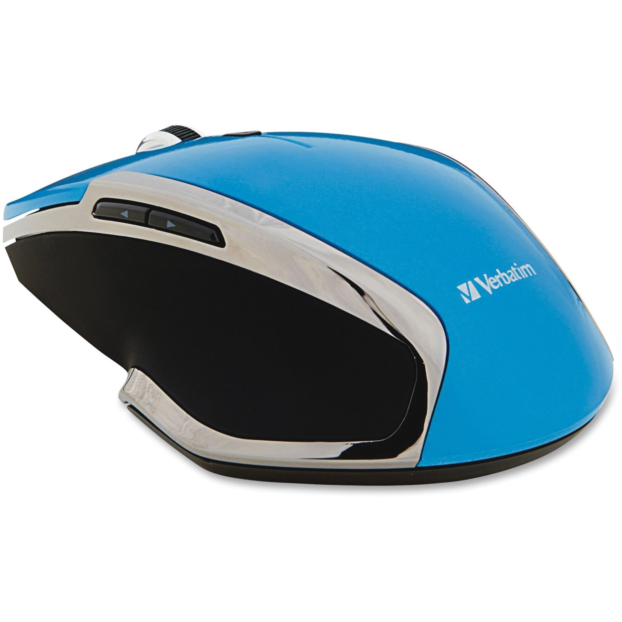 Verbatim 2.4G Wireless 6-Button LED Ergonomic Deluxe Mouse - Computer Mouse with Nano Receiver for Mac and PC - Blue