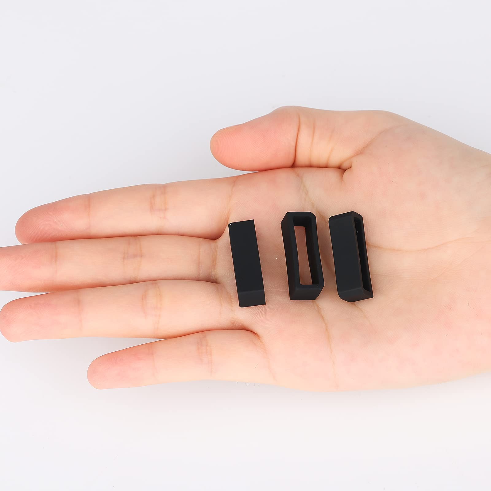 Savita 6Pcs Watch Strap Holder Loop 18Mm Silicone Watch Band Keeper Retainer Fastener Ring Parts For Smart Watch Band Wristband