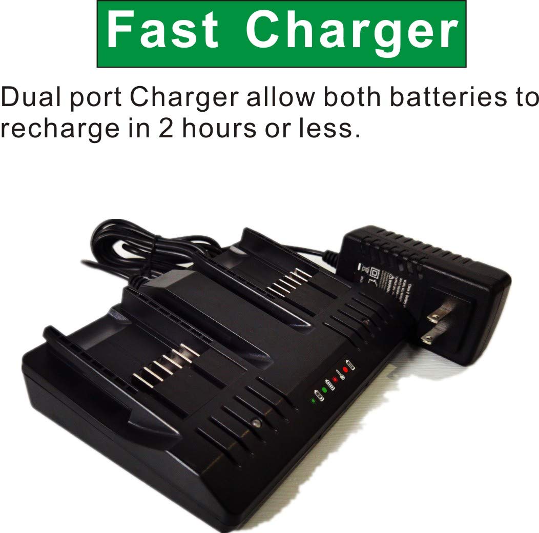 Anoitd Wa3875 Replace Worx 20V Lithium Battery Charger Compatible With Worx 20V Batteries Wa3757 Wa3578 Wa3525 Wa3522 Wa3544