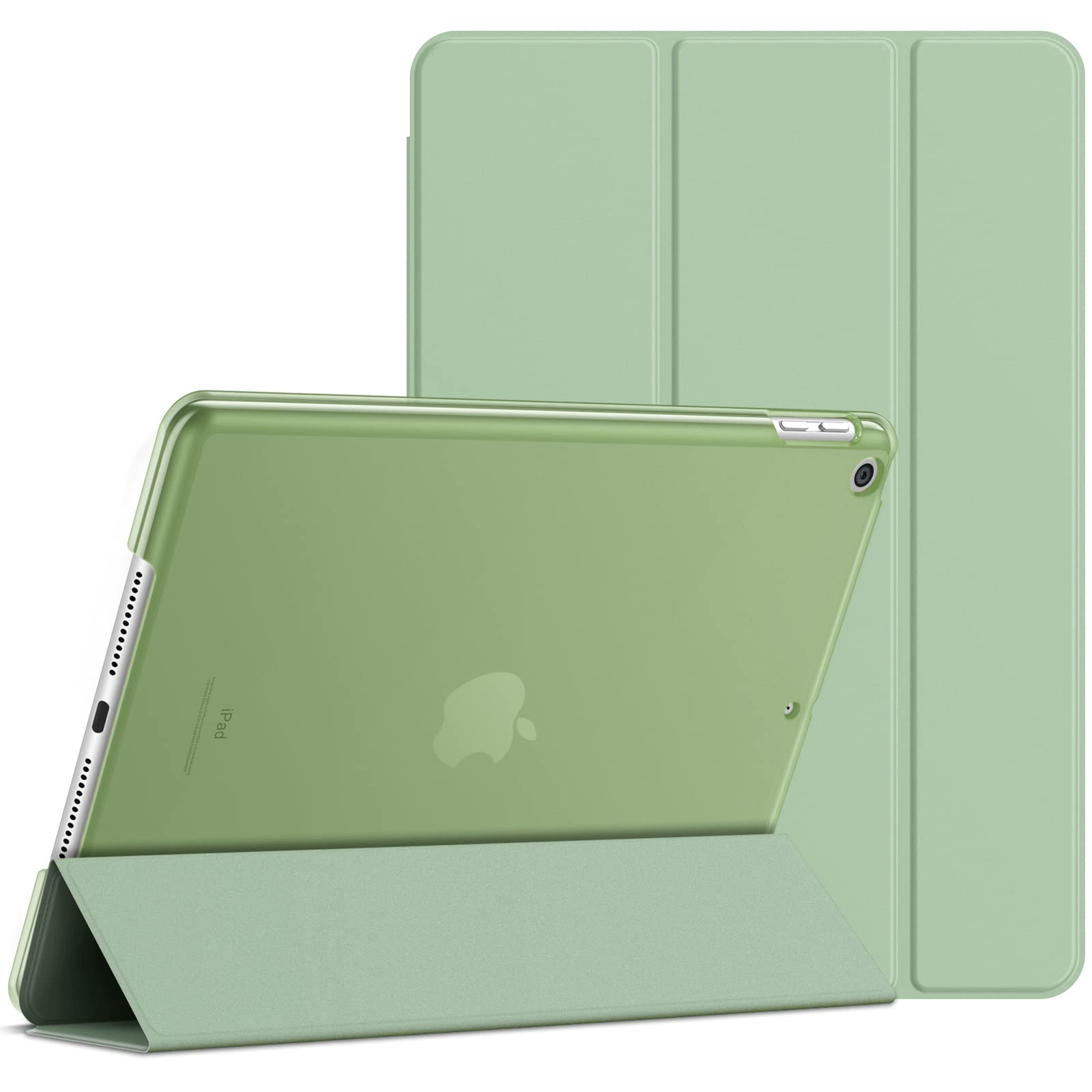 JETech Case for iPad (9.7-Inch, 2018/2017 Model, 6th/5th Generation), Smart Cover Auto Wake/Sleep (Matcha Green)