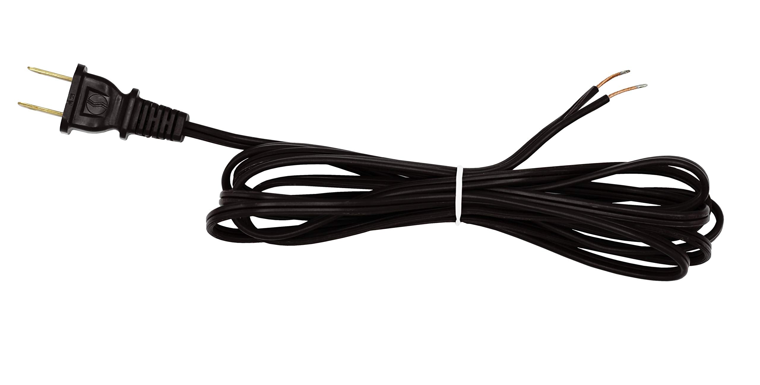 Creative Hobbies Black Lamp Cord, 12 Foot Long, Replacement Lamp Cord Lamp Repair Part, 18/2 Spt 1 Wire, Ul Listed (1)