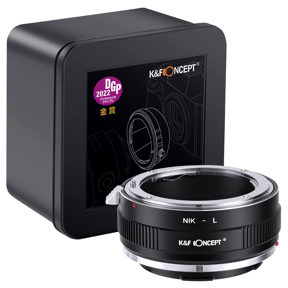 K&F Concept Lens Mount Adapter Nik L Manual Focus Compatible With Nikon F Lens To L Mount Camera Body