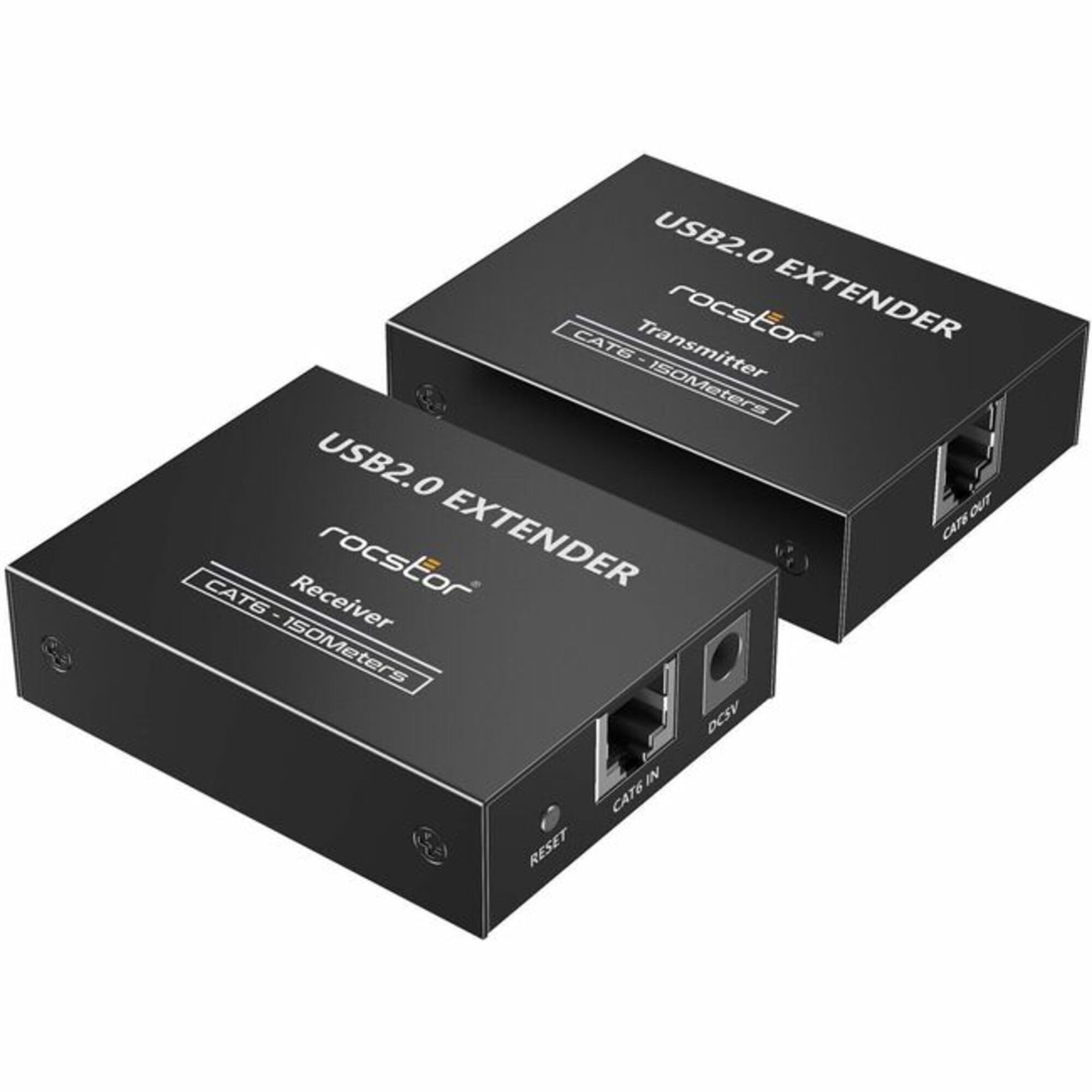4 Port Usb 2.0 Over Cat5/Cat6/Cat6A Extender - Up To 492Ft (150M) - Bus Powered
