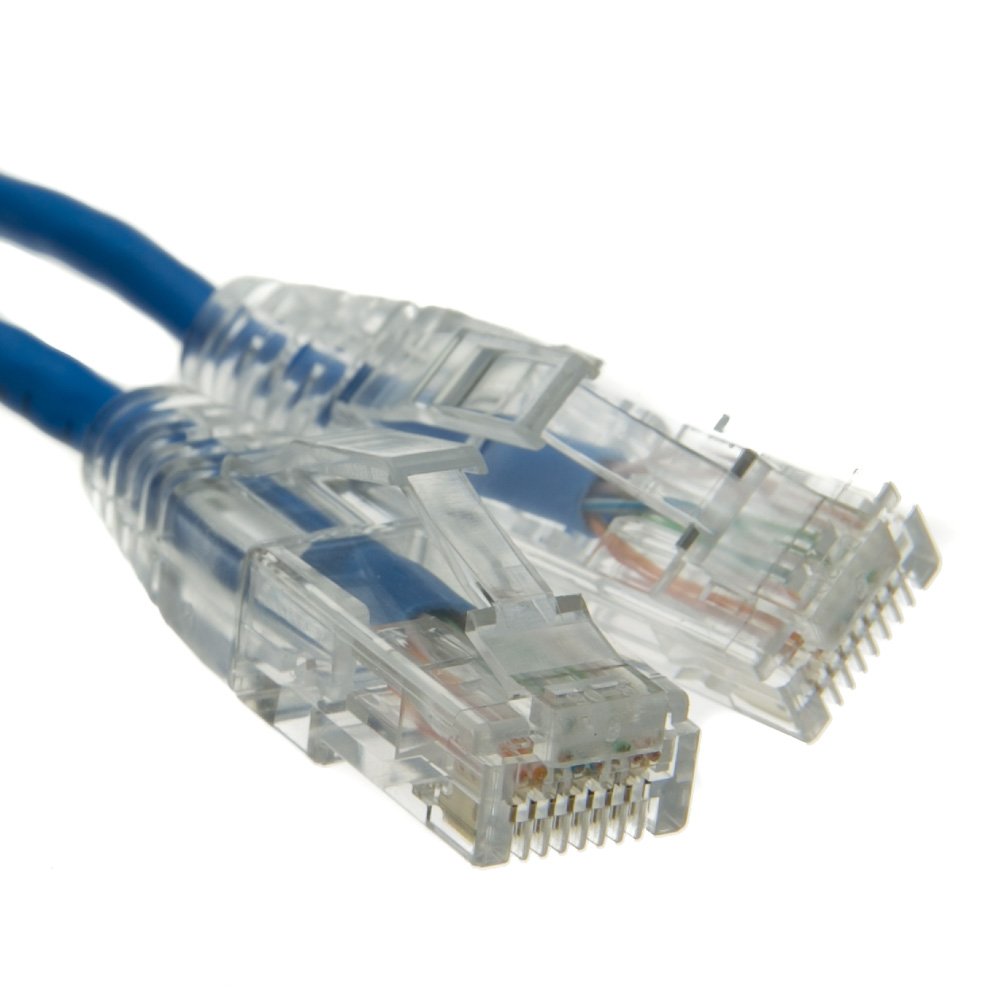 Futureonics Slim Cat6a Ethernet Cable 20 Ft (50 Pack) Indoor & Outdoor 10 Gigabit Snagless Molded Booted Ultra Thin Networking W