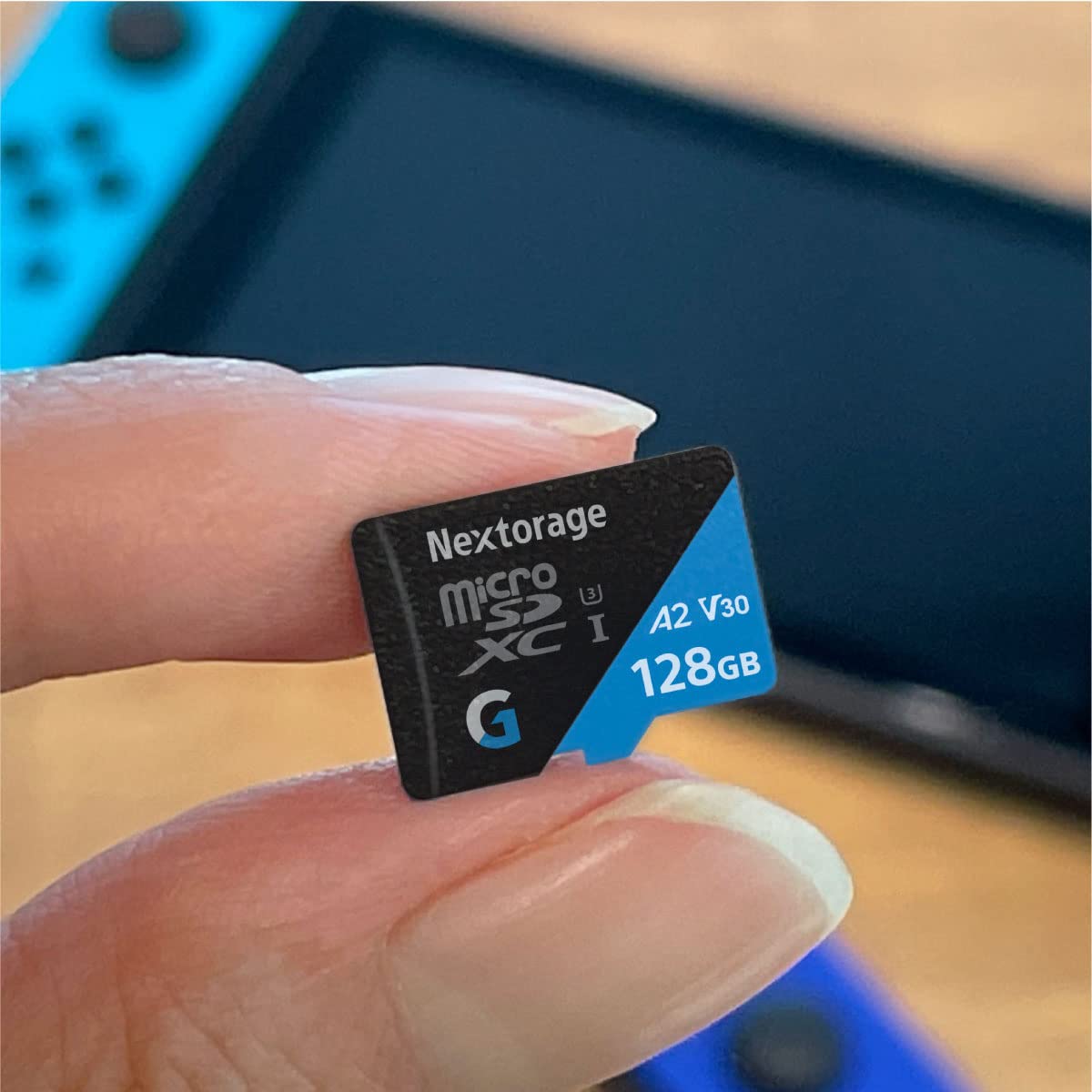 Nextorage Japan 128Gb A2 V30 Cl10 Micro Sd Card, Microsdxc Memory Card For Nintendo Switch, Steam Deck, Smartphones, Gaming, Go Pro, 4K Video, Uhs I U3, Up To 100Mb/S, With Adapter (G Series)