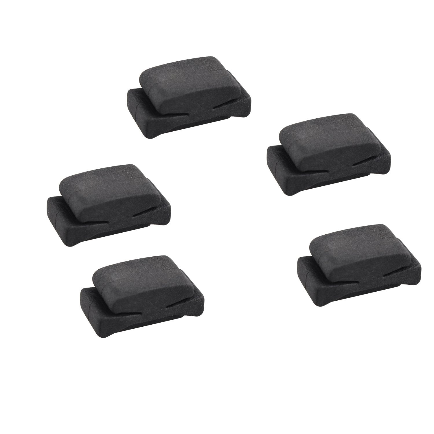5Pcs Rubber Pick Holder Picks Plectrum Holder Fix On Headstock For Guitar Bass Ukelele Black
