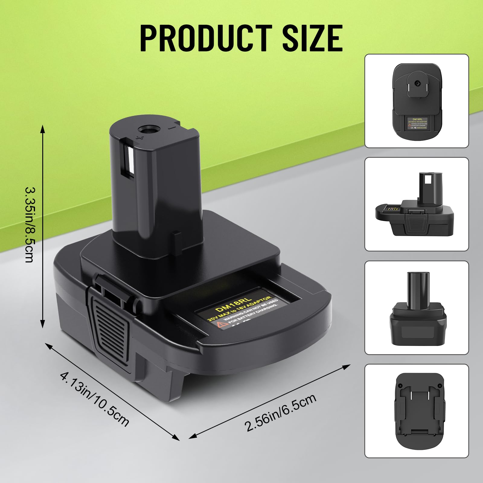 Kzreect Battery Adapter Compatible With Dewalt 18V/20V & Compatible With Milwaukee 18V To Work For Ryobi One+ 18V Tools Dm18Rl (
