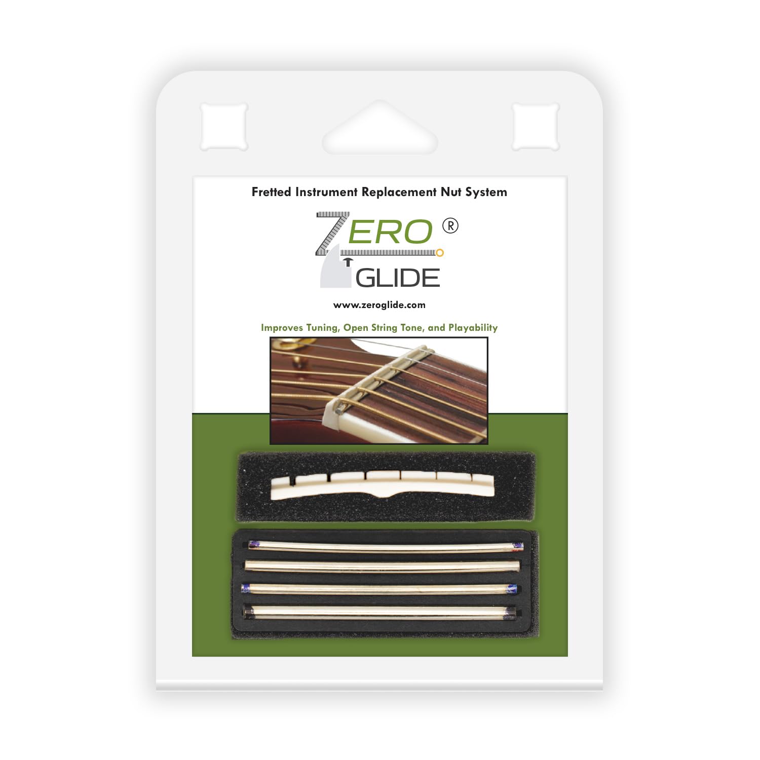 Zero Glide Zs 7F Slotted Replacement Nut For Guitars (Common On Fender)