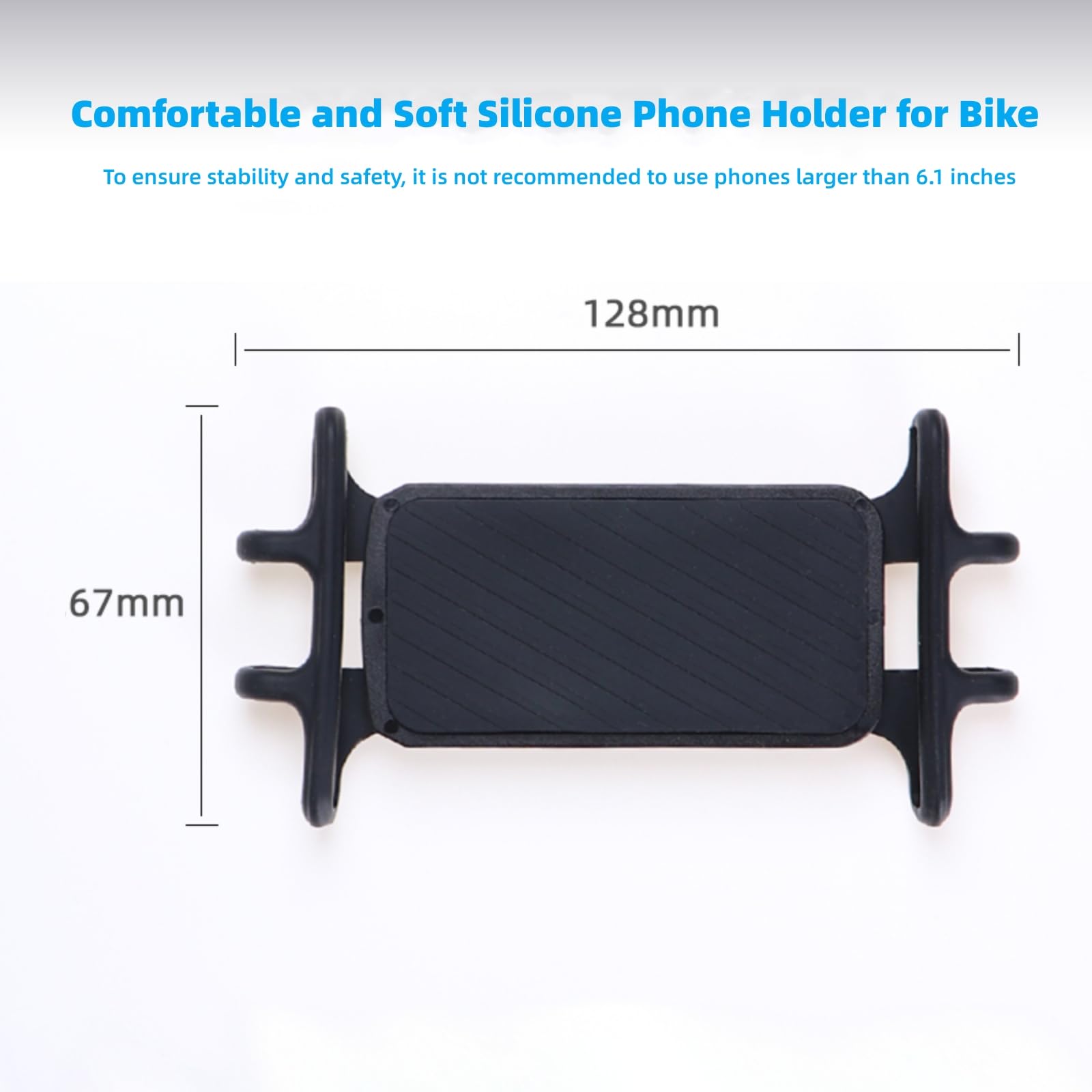 Nelbons Bike Phone Holder Compatible With Most Phones,Detachable Universal Cell Phone Holder For Bicycle Handlebar,Paired Compat