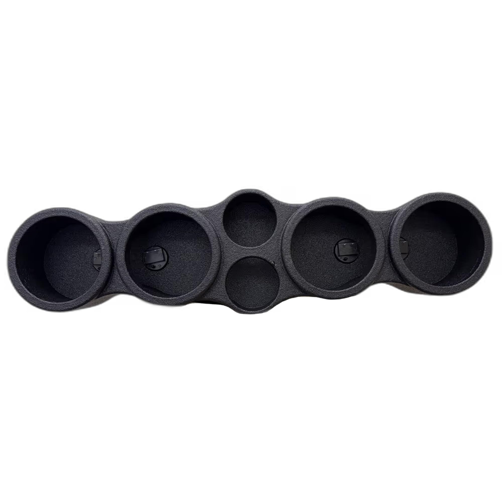 Q Power Sprayed Pod Quad 6.5 Speaker Box, 4Hole Sealed Enclosure with 2 Tweeters, Universal Fit for Car Audio Installations, B