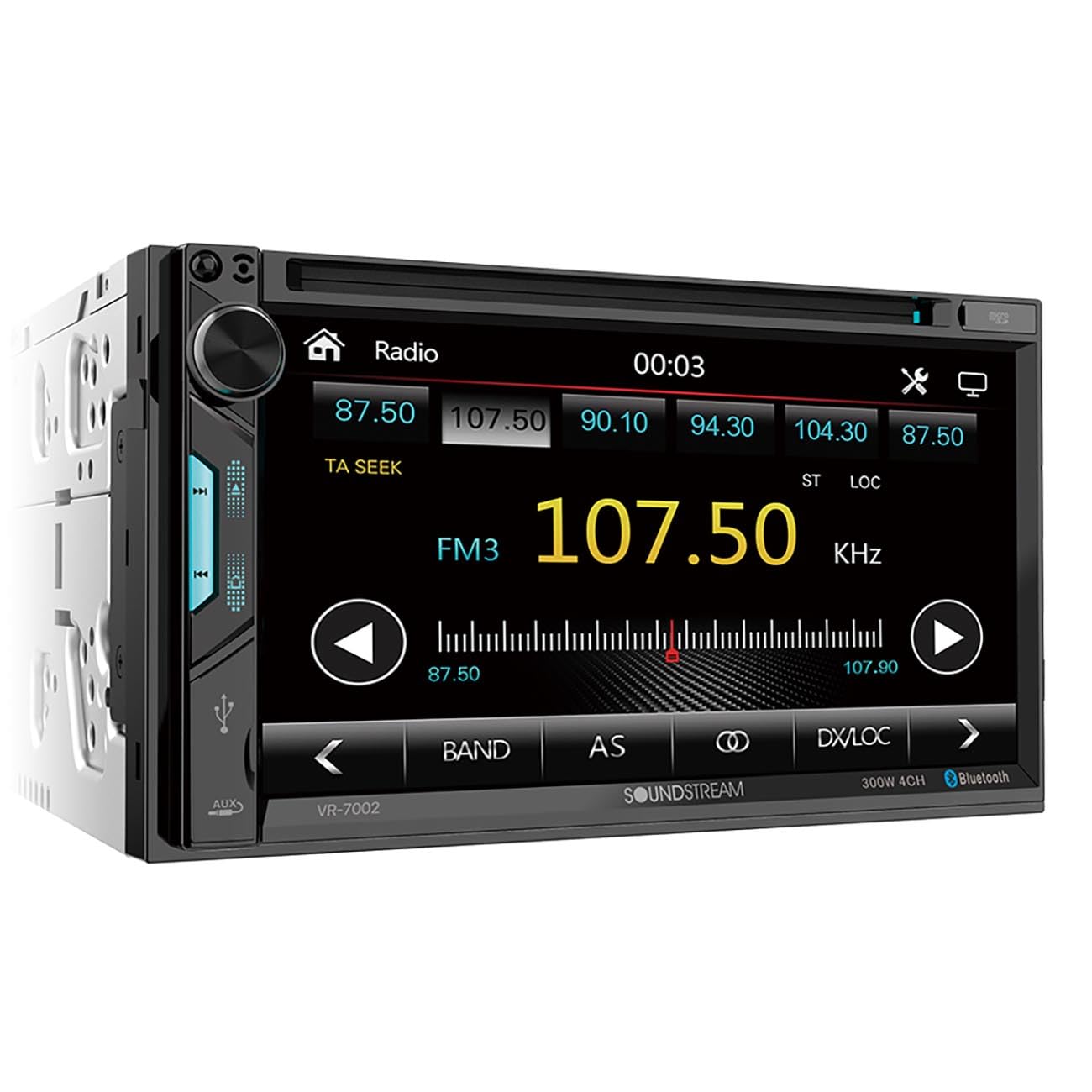 Soundstream Vr 7002 2 Din 7' Dvd/Cd Multimedia Headunit Dvd, Usb & Aux Inputs For Media Playback With Bluetooth Phone Calling & Audio Streaming