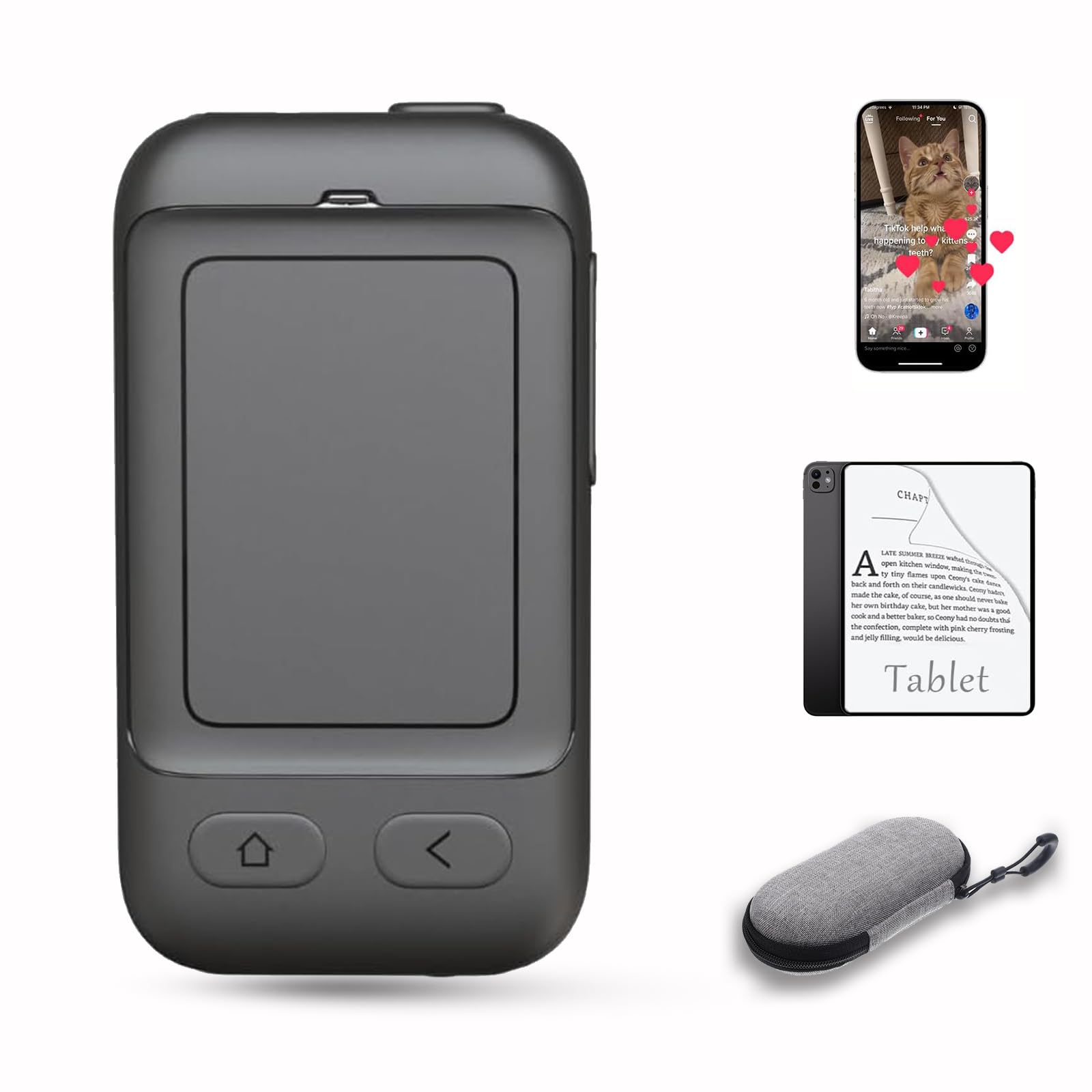 Phone Remote with Touchpad for TikTok, Bluetooth Page Turner for Kindle App, Mini Mouse for iPhone, iPad, Android Devices. Cellp