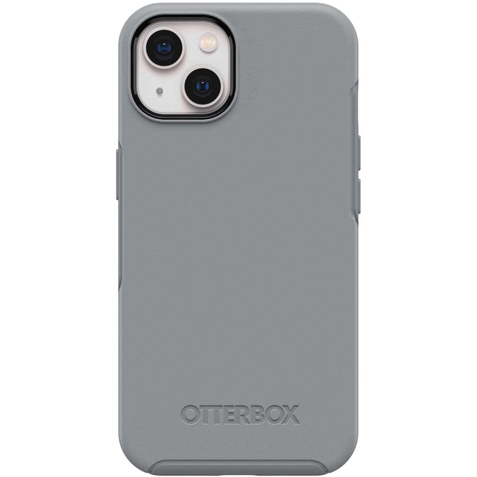 Otterbox Iphone 13 (Only) Symmetry Series Case   Resilience Grey, Ultra Sleek, Wireless Charging Compatible, Raised Edges Protec