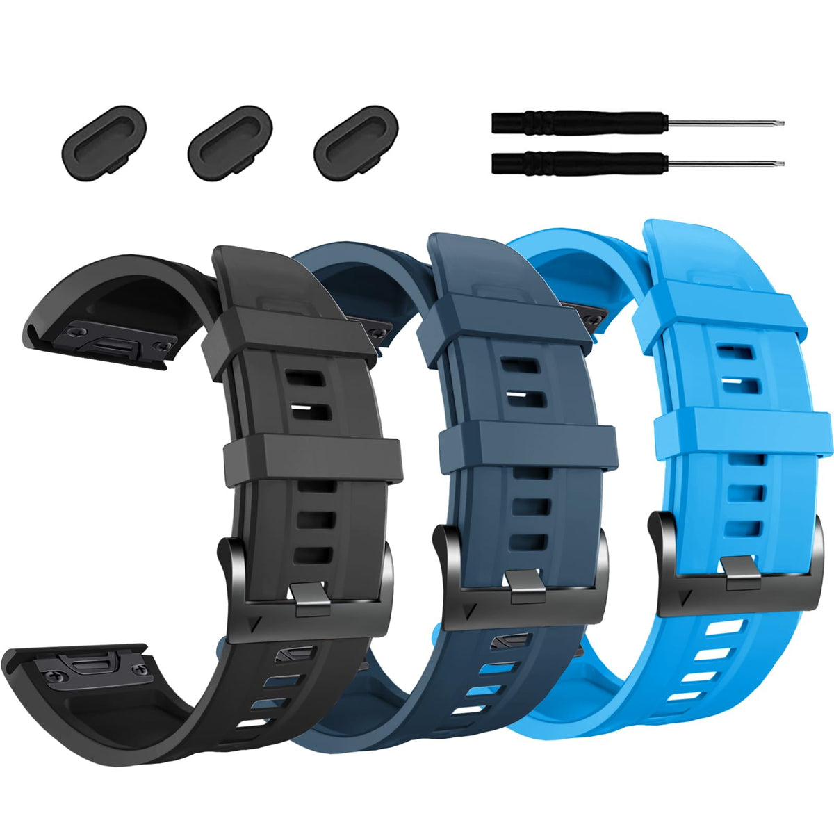 Zpjpplx 26Mm For Garmin Fenix 7X Band, Fenix 6X Pro Fenix 5X Plus Watch Strap Descent Mk2I Mk3I 51Mm Silicone Wristband Fenix 6X