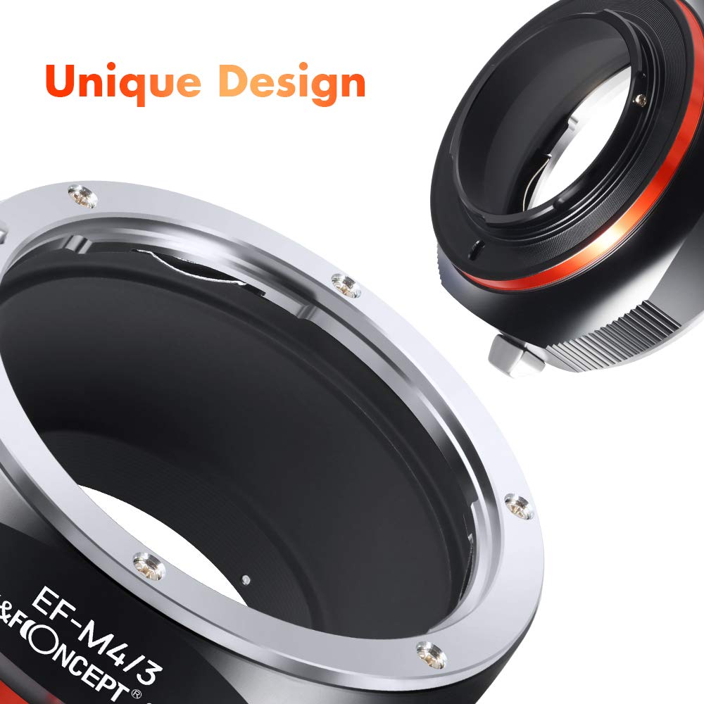 K&F Concept Lens Adapter Compatible For Canon Eos (Ef/Ef S) D/Slr Lens To Micro Four Thirds (Mft, M4/3) Mount Mirrorless Camera Body With Matting Varnish Design