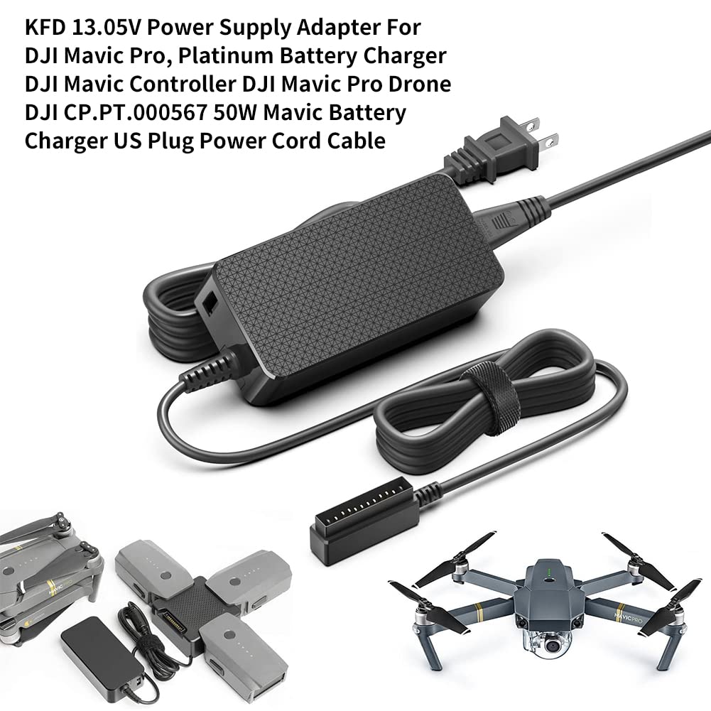 Kfd 13.05V Power Supply Adapter For Dji Mavic Pro, Platinum Battery Charger Dji Mavic Controller Dji Mavic Pro Drone Dji Cp.Pt.0