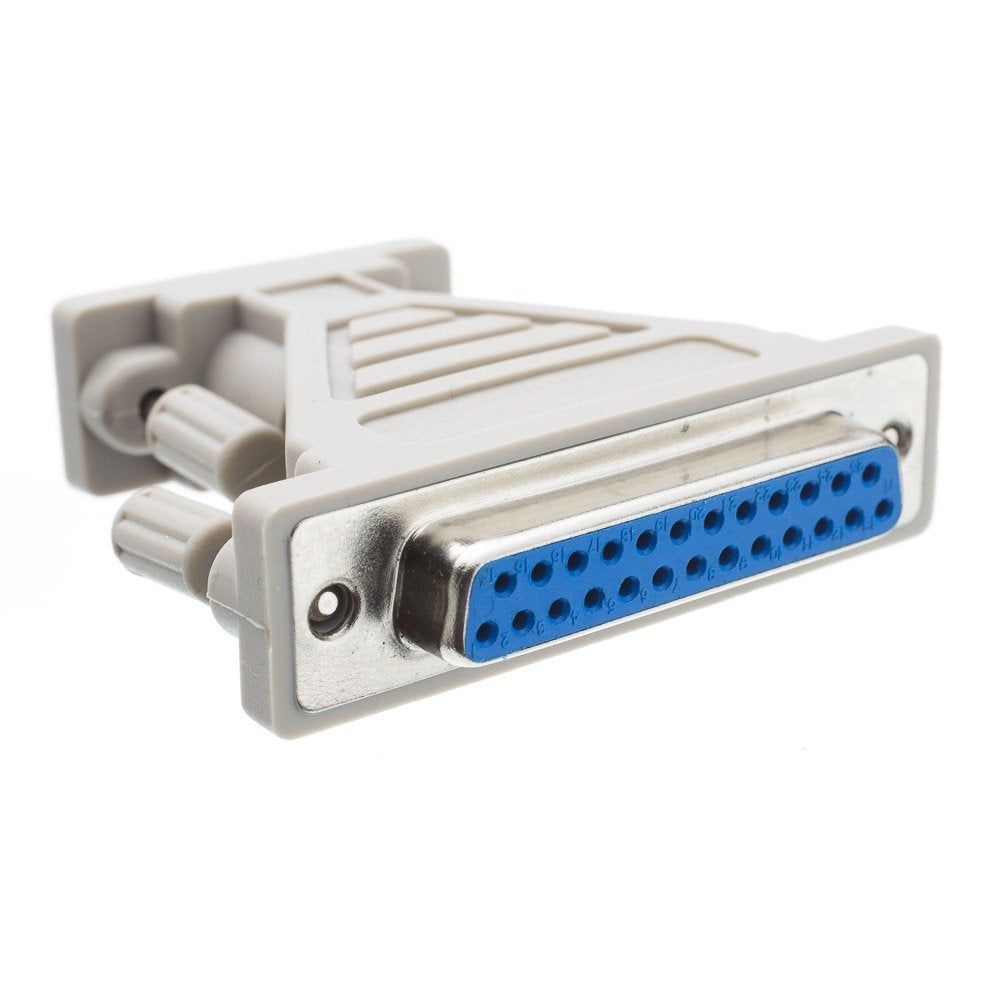 CableWholesale Serial/AT Modem Adapter, DB9 Male to DB25 Female