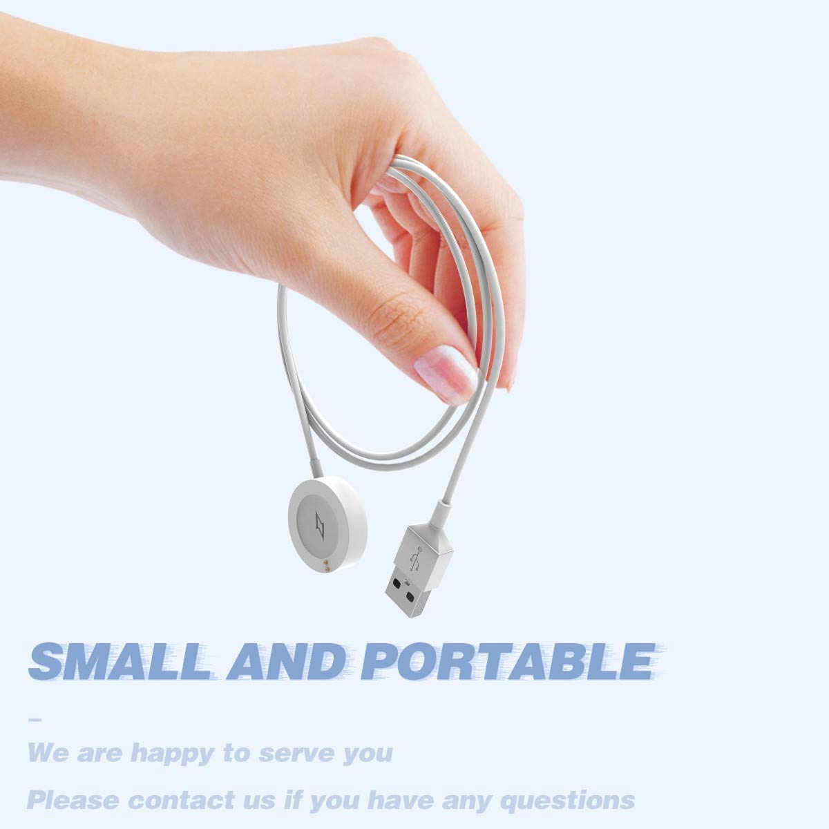 Ancable 2 Pack Usb Charger Cable Compatible With Fossil Gen 4/5, Michael Kors, Emporio Armani, Skagen, Kate Spade, Misfit, Diese