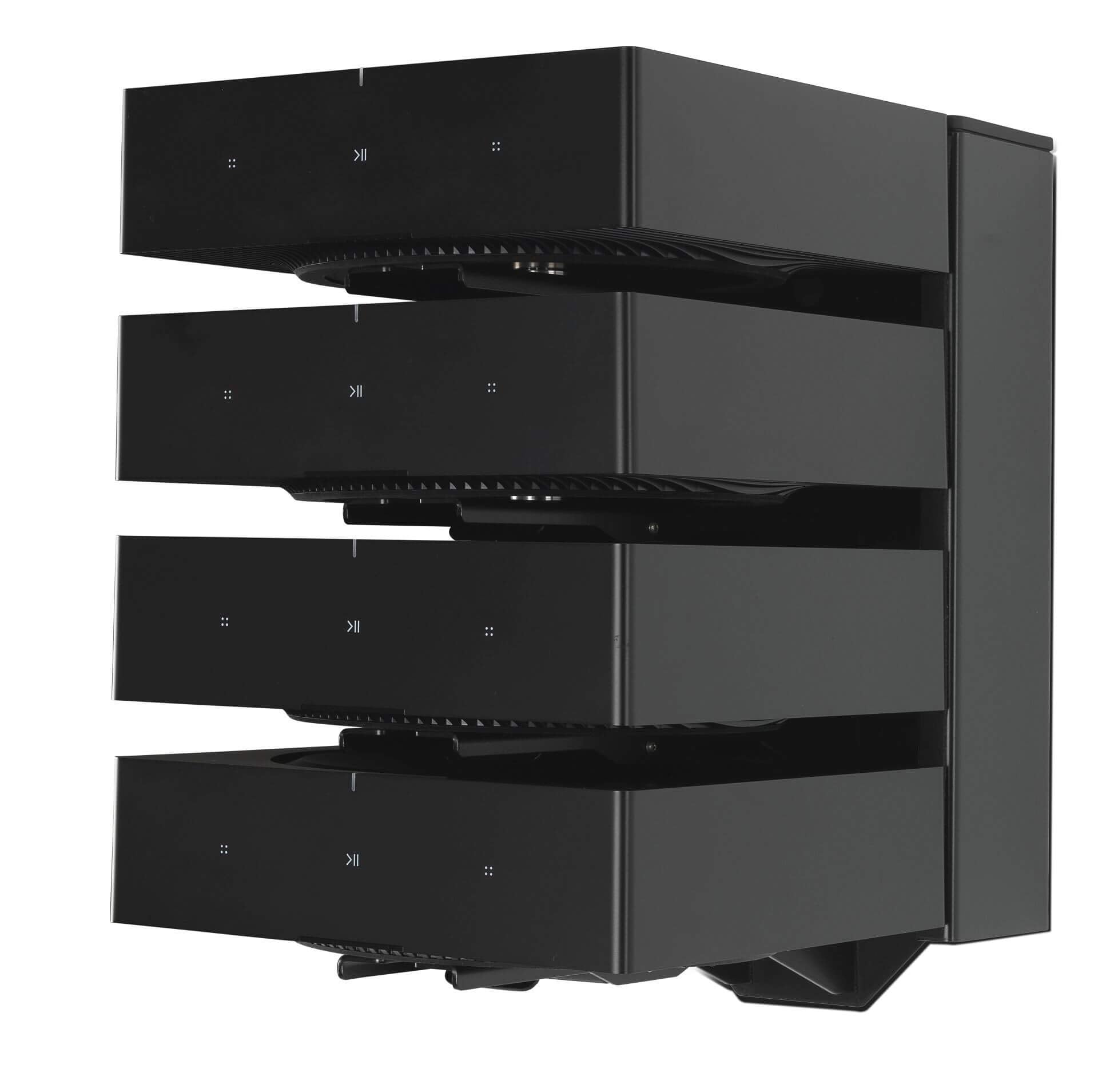 Flexson Dock for 4 Sonos Amps - Black