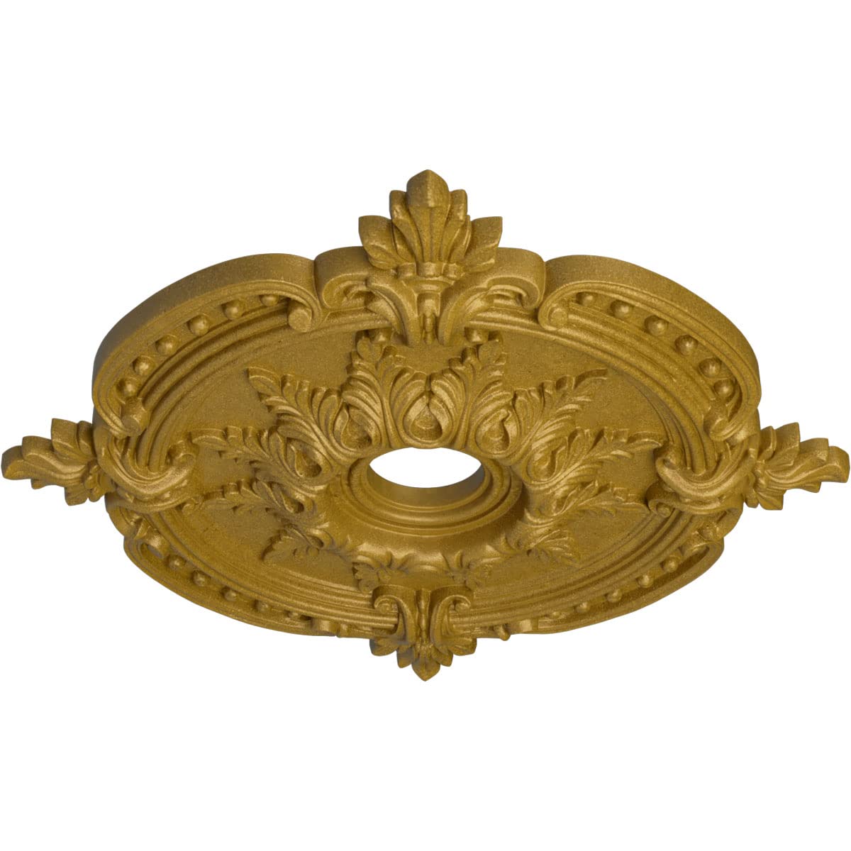 Ekena Millwork Cm28Bepgs Benson Classic Ceiling Medallion, 28 3/8''Od X 3 3/4''Id X 1 5/8''P, Hand Painted Pharaohs Gold