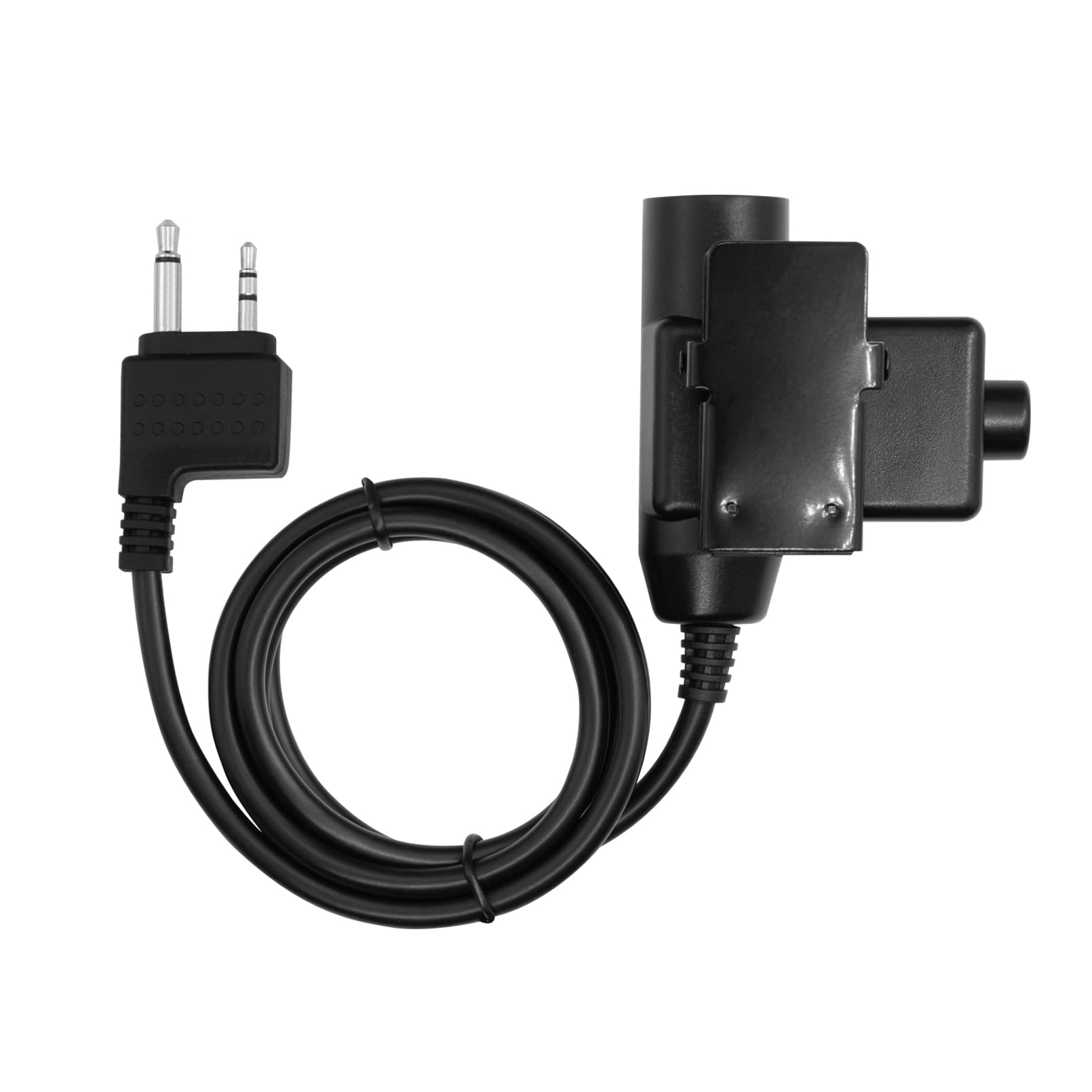 Jeuyoede U94 Ptt Tactical Military Adapter Standard 7.1Mm Plug Compatible With Midland Gxt, Lxt Series Walkie Talkie