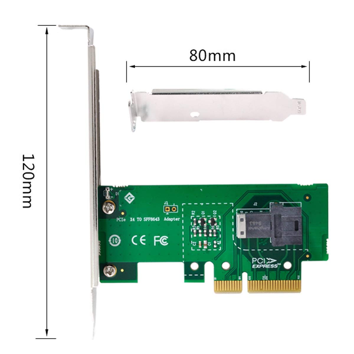 Chenyang Sff 8643 To Pci E 4X Adapter For Mainboard U.2 Sff 8639 Kit